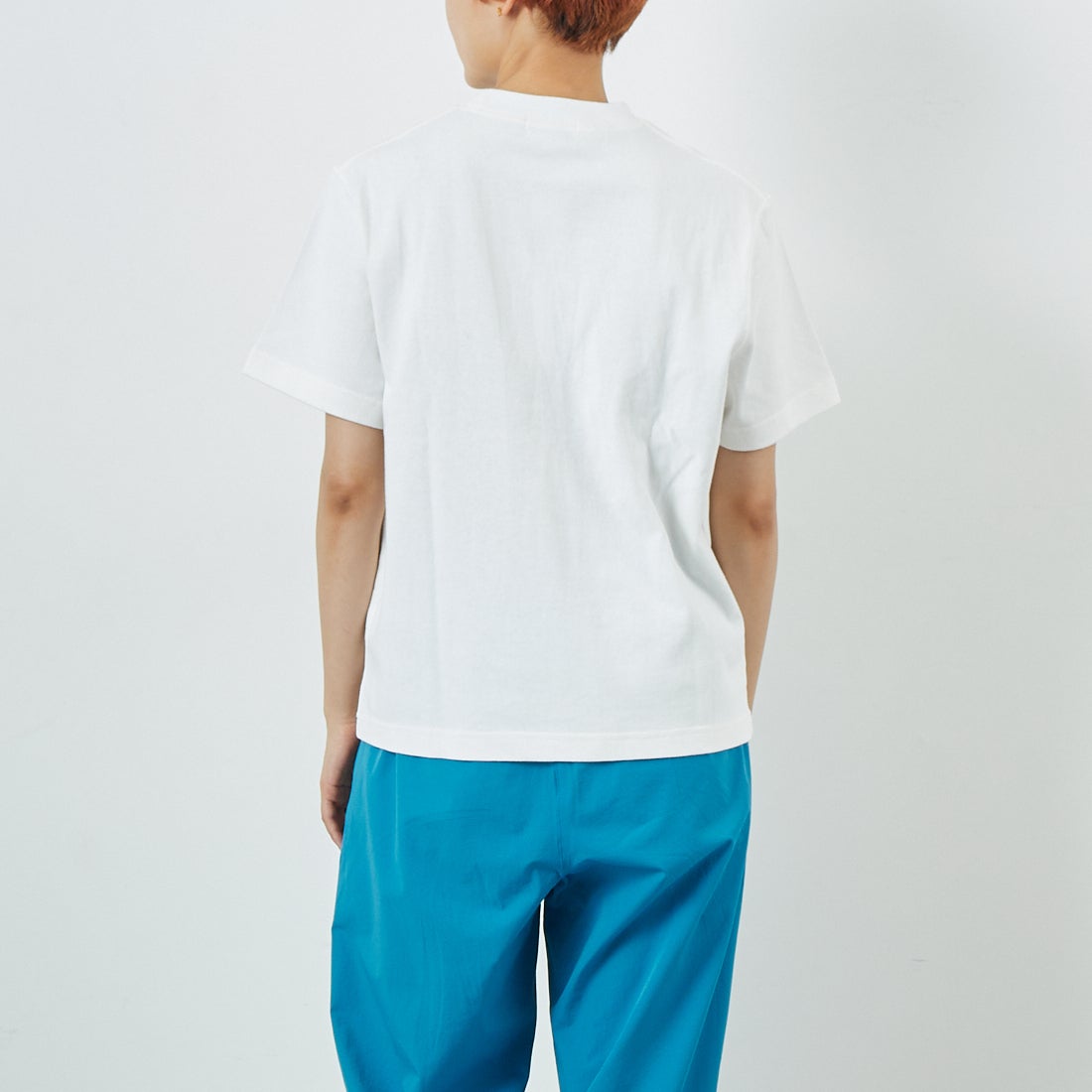 L.L.BEAN [エルエルビーン] ユニオン ショートスリーブTシャツ [5275-0138] 09 WHITE &&モデル身長：160cm 着用サイズ：M&&