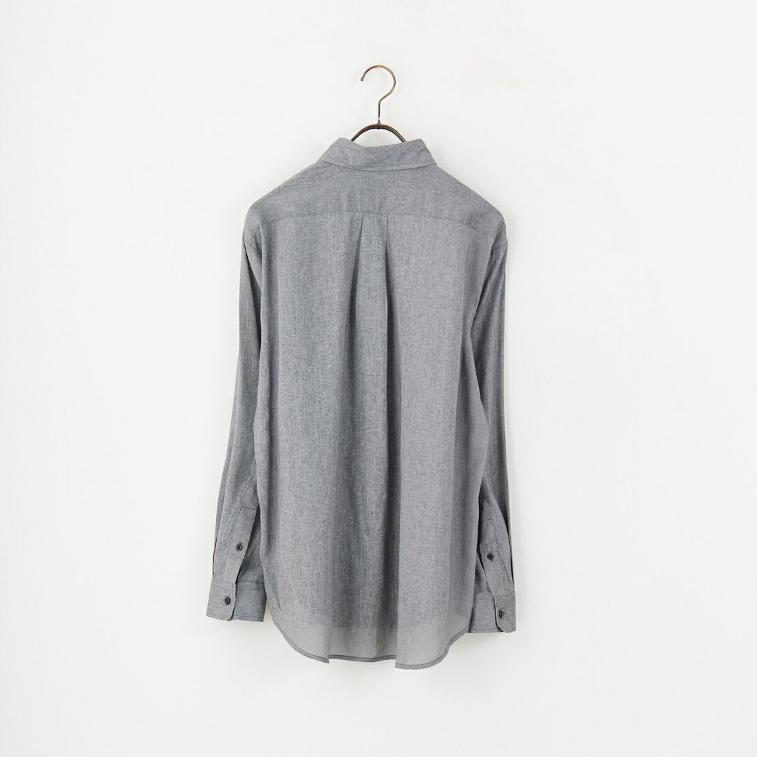 Jeans Factory Clothes [ジーンズファクトリークローズ] 麻レーヨンムラプリント レギュラーカラーシャツ [EPC-51104] 4 CHARCOAL