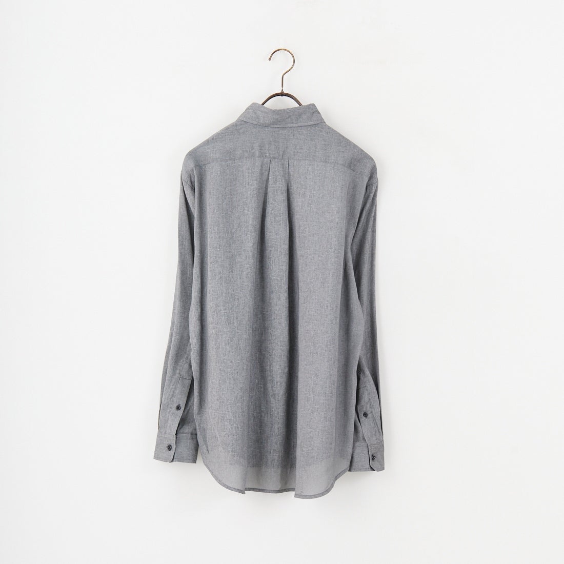 Jeans Factory Clothes [ジーンズファクトリークローズ] 麻レーヨンムラプリント レギュラーカラーシャツ [EPC-51104] 4 CHARCOAL