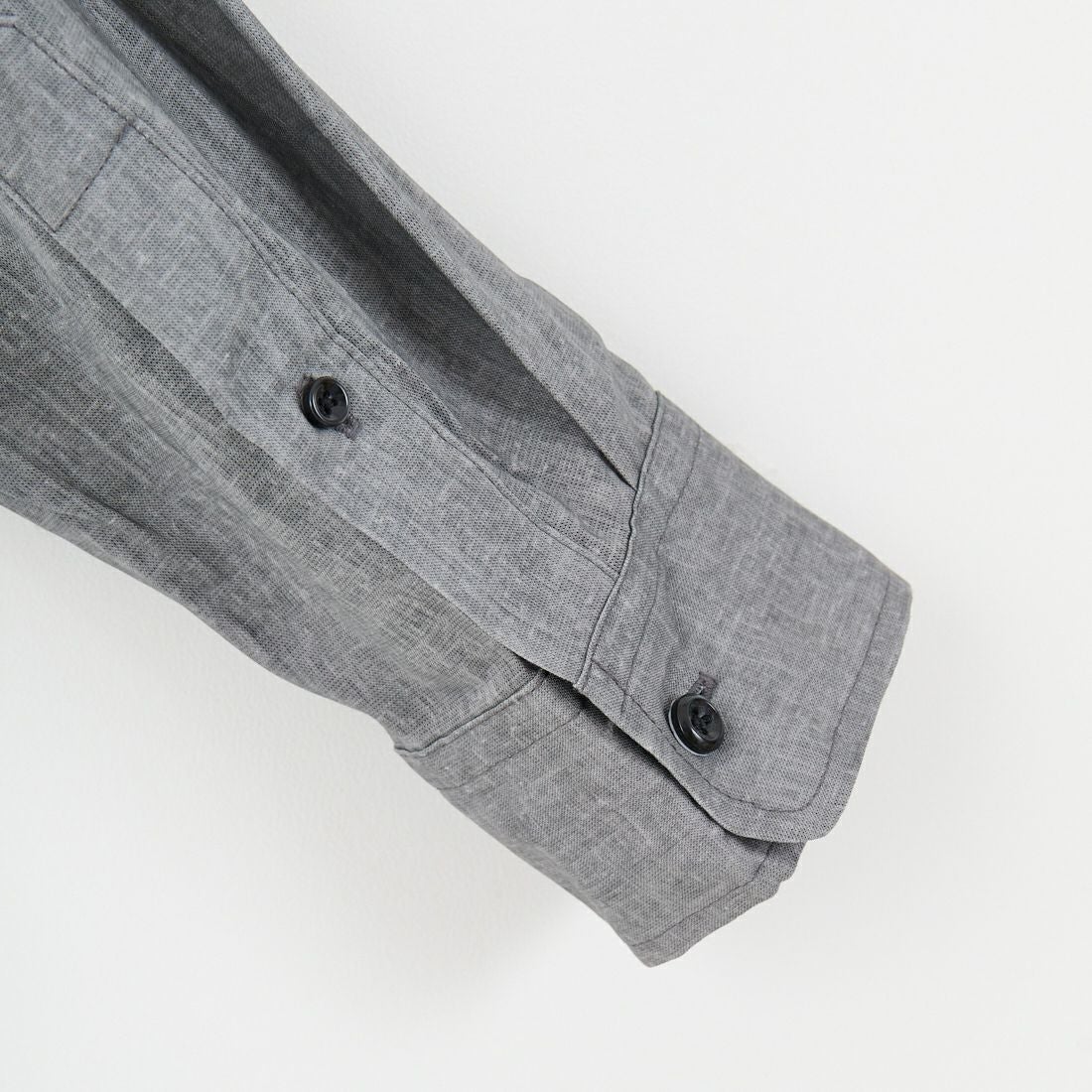 Jeans Factory Clothes [ジーンズファクトリークローズ] 麻レーヨンムラプリント レギュラーカラーシャツ [EPC-51104] 4 CHARCOAL