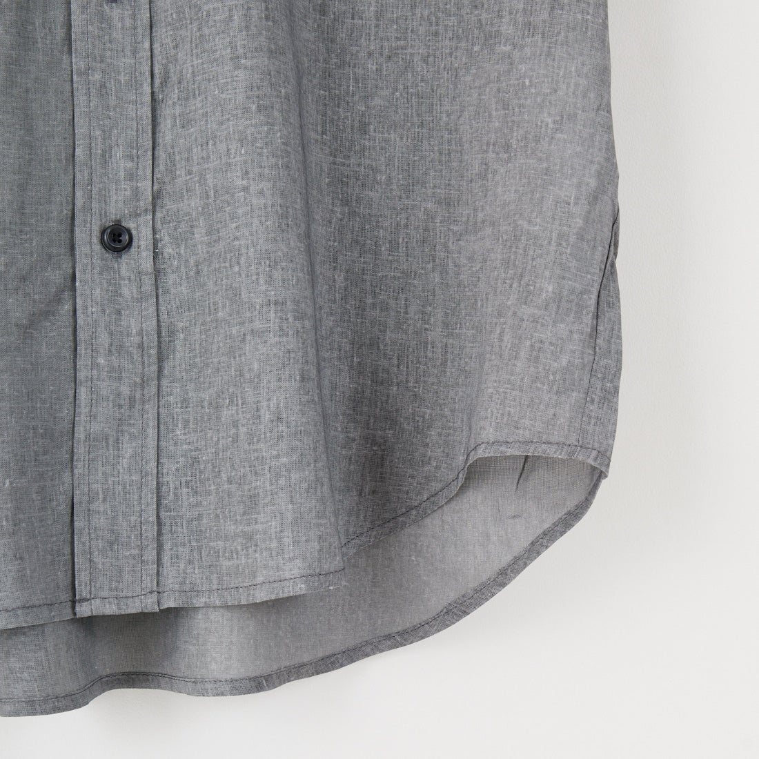Jeans Factory Clothes [ジーンズファクトリークローズ] 麻レーヨンムラプリント レギュラーカラーシャツ [EPC-51104] 4 CHARCOAL