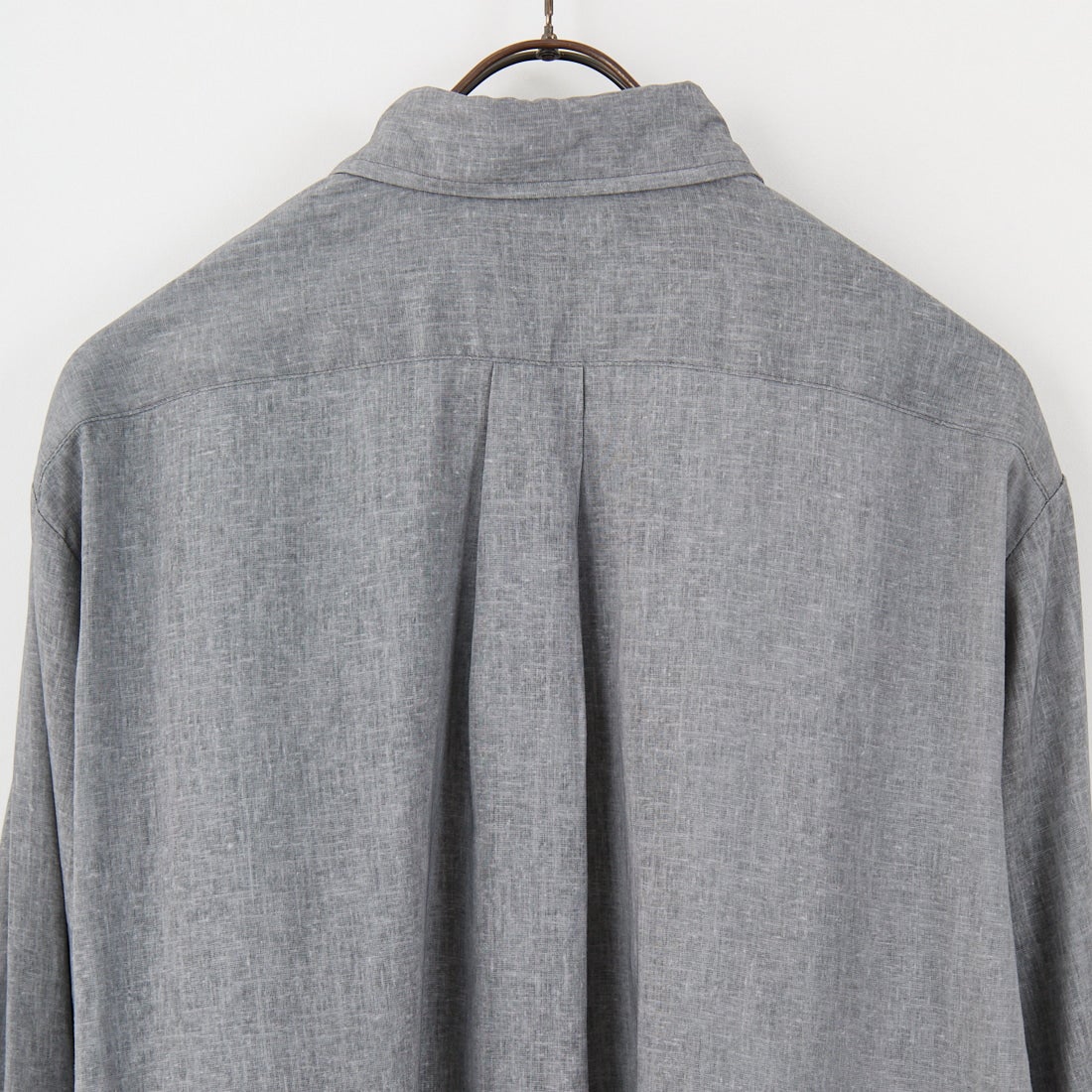 Jeans Factory Clothes [ジーンズファクトリークローズ] 麻レーヨンムラプリント レギュラーカラーシャツ [EPC-51104] 4 CHARCOAL