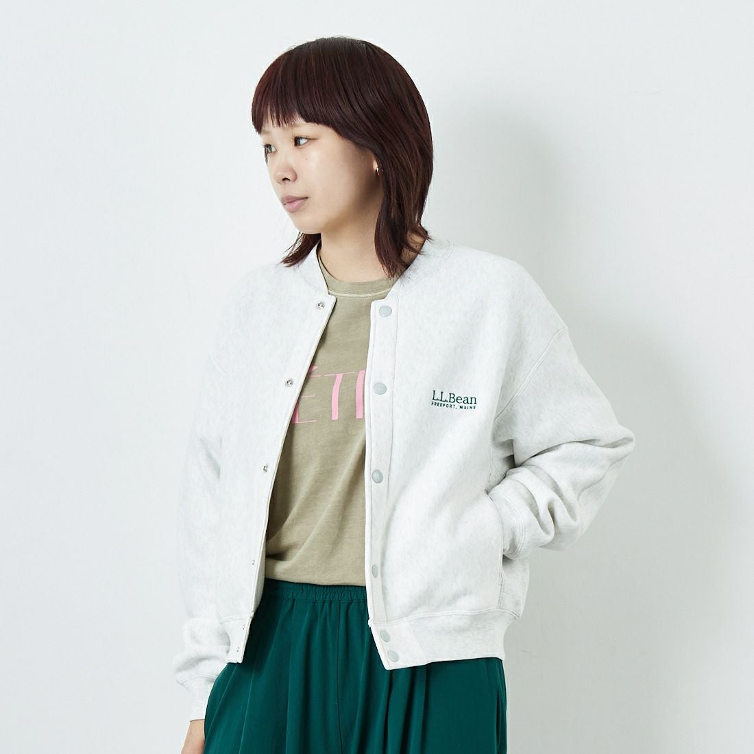 L.L.BEAN [エルエルビーン] ウィンスロップジャケット [5575-2133] 19 BIRCH &&モデル身長：167cm 着用サイズ：M&&