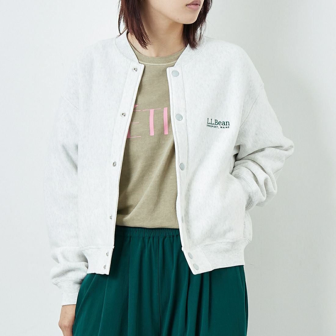 L.L.BEAN [エルエルビーン] ウィンスロップジャケット [5575-2133] 19 BIRCH &&モデル身長：167cm 着用サイズ：M&&