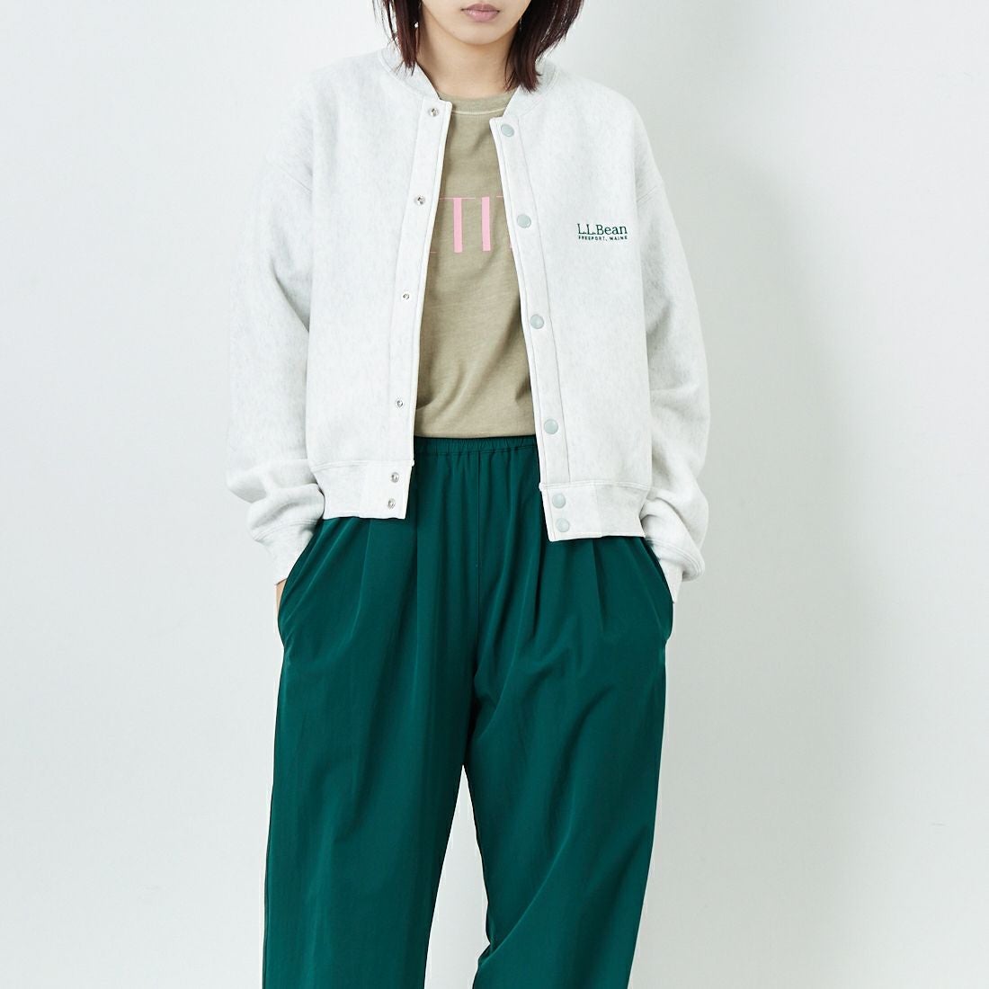 L.L.BEAN [エルエルビーン] ウィンスロップジャケット [5575-2133] 19 BIRCH &&モデル身長：167cm 着用サイズ：M&&