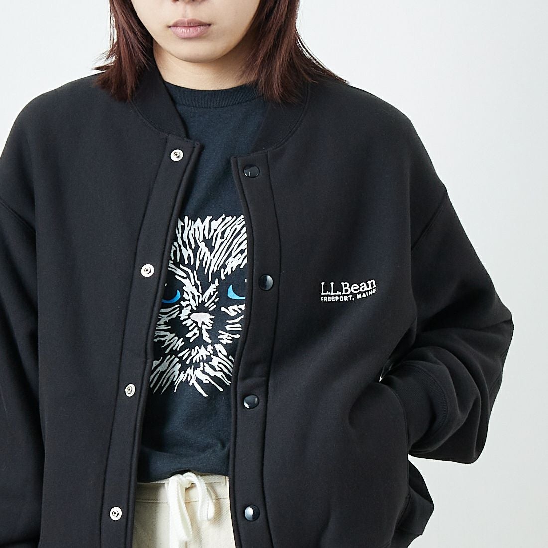 L.L.BEAN [エルエルビーン] ウィンスロップジャケット [5575-2133] 48 NIGHT &&モデル身長：167cm 着用サイズ：M&&