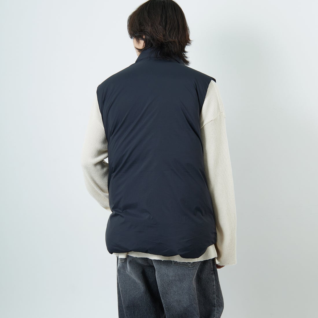 L.L.BEAN [エルエルビーン] ホールデンダウンベスト [5575-2046] 48 NIGHT &&モデル身長：179cm 着用サイズ：L&&