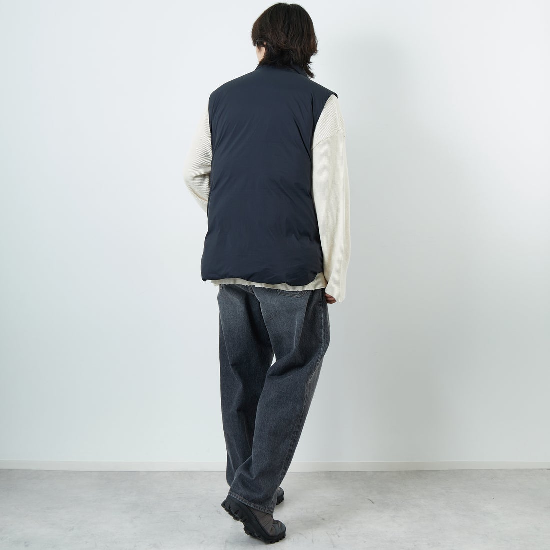 L.L.BEAN [エルエルビーン] ホールデンダウンベスト [5575-2046] 48 NIGHT &&モデル身長：179cm 着用サイズ：L&&