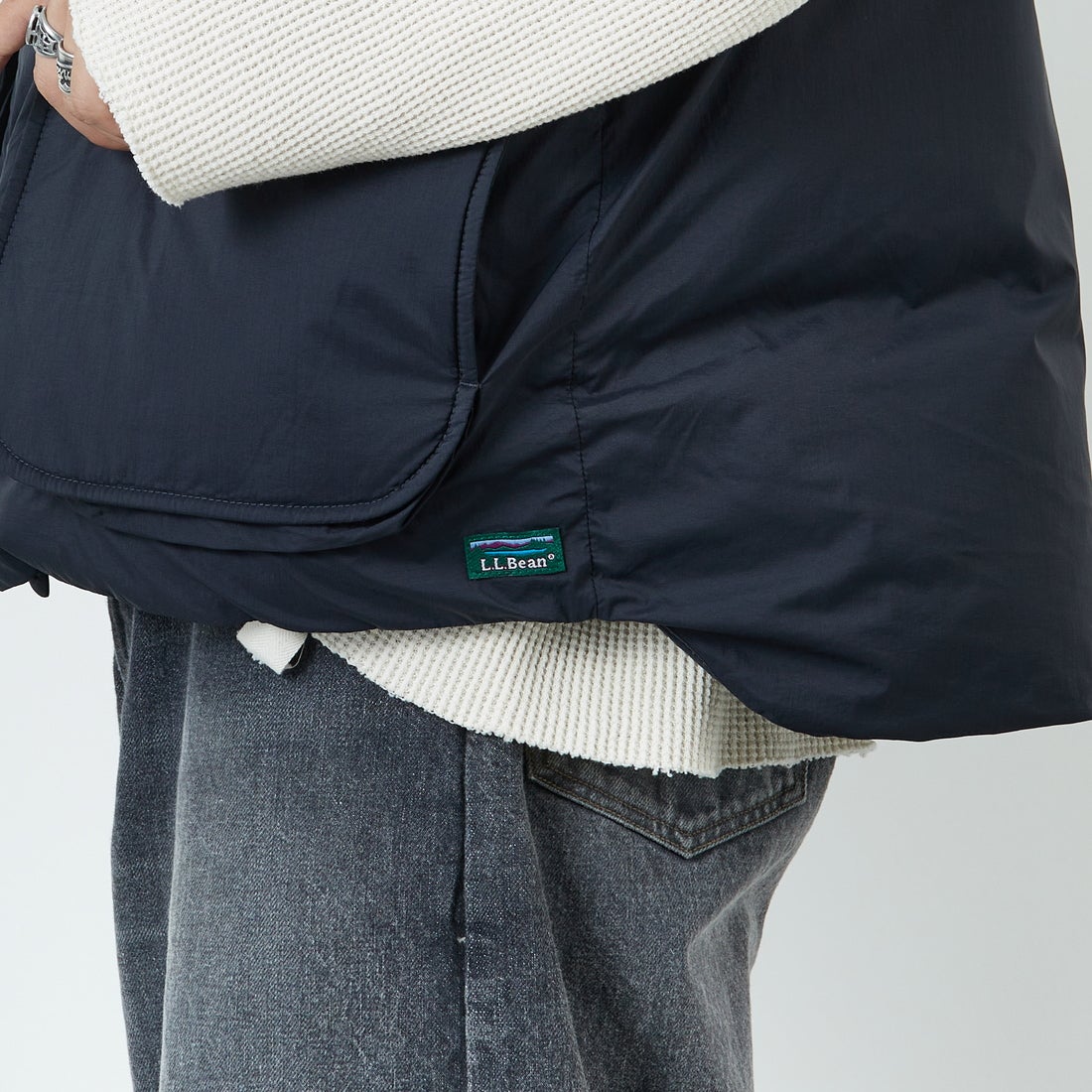 L.L.BEAN [エルエルビーン] ホールデンダウンベスト [5575-2046] 48 NIGHT &&モデル身長：179cm 着用サイズ：L&&