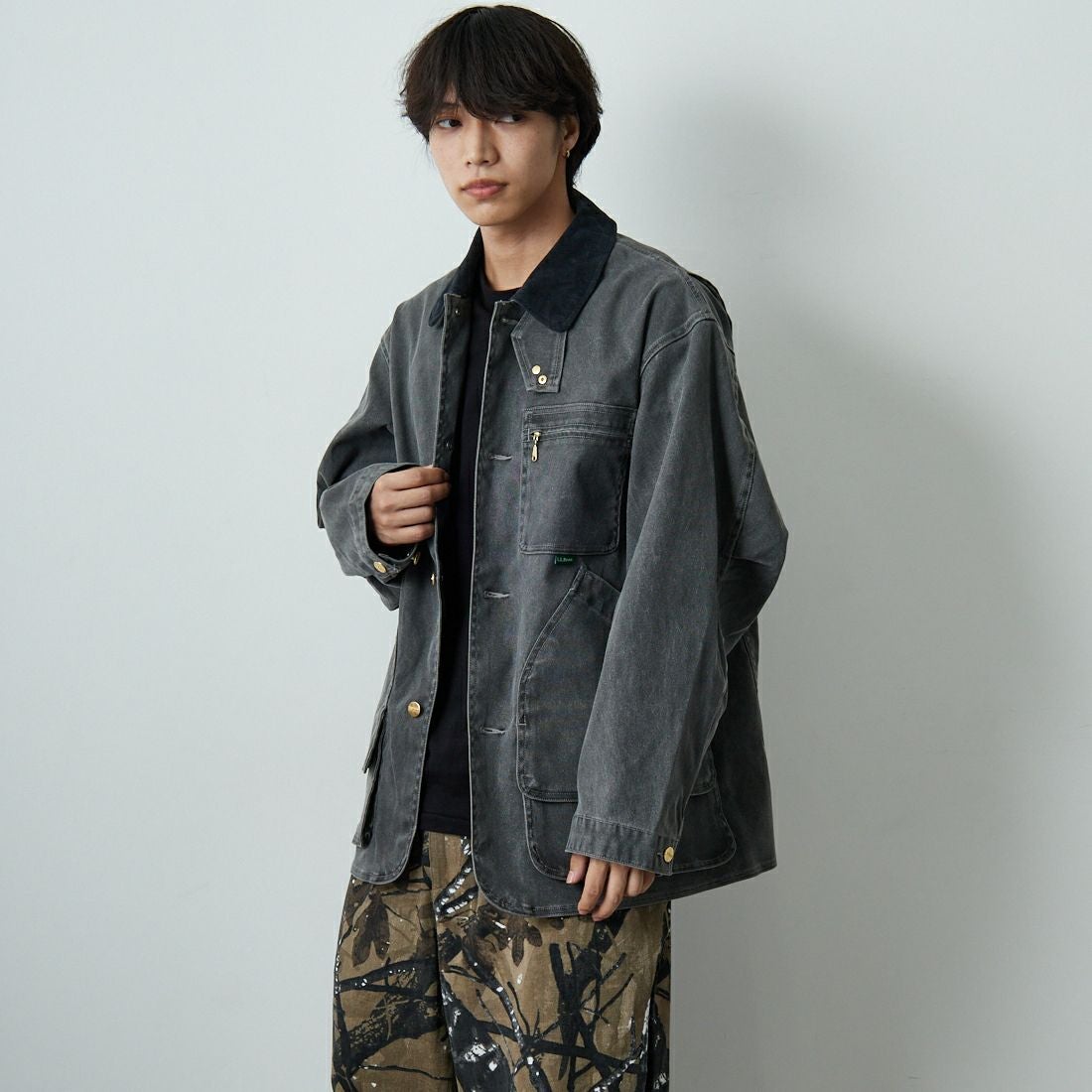 50 FADE BK&&モデル身長：179cm 着用サイズ：M&&