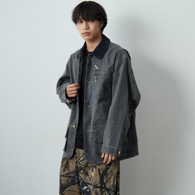 50 FADE BK&&モデル身長：179cm 着用サイズ：M&&