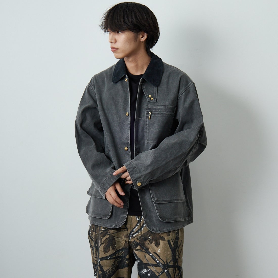 L.L.BEAN [エルエルビーン] ビーンズ プロスペクトハーバー フィールドコート [5475-1043] 50 FADE BK &&モデル身長：179cm 着用サイズ：M&&