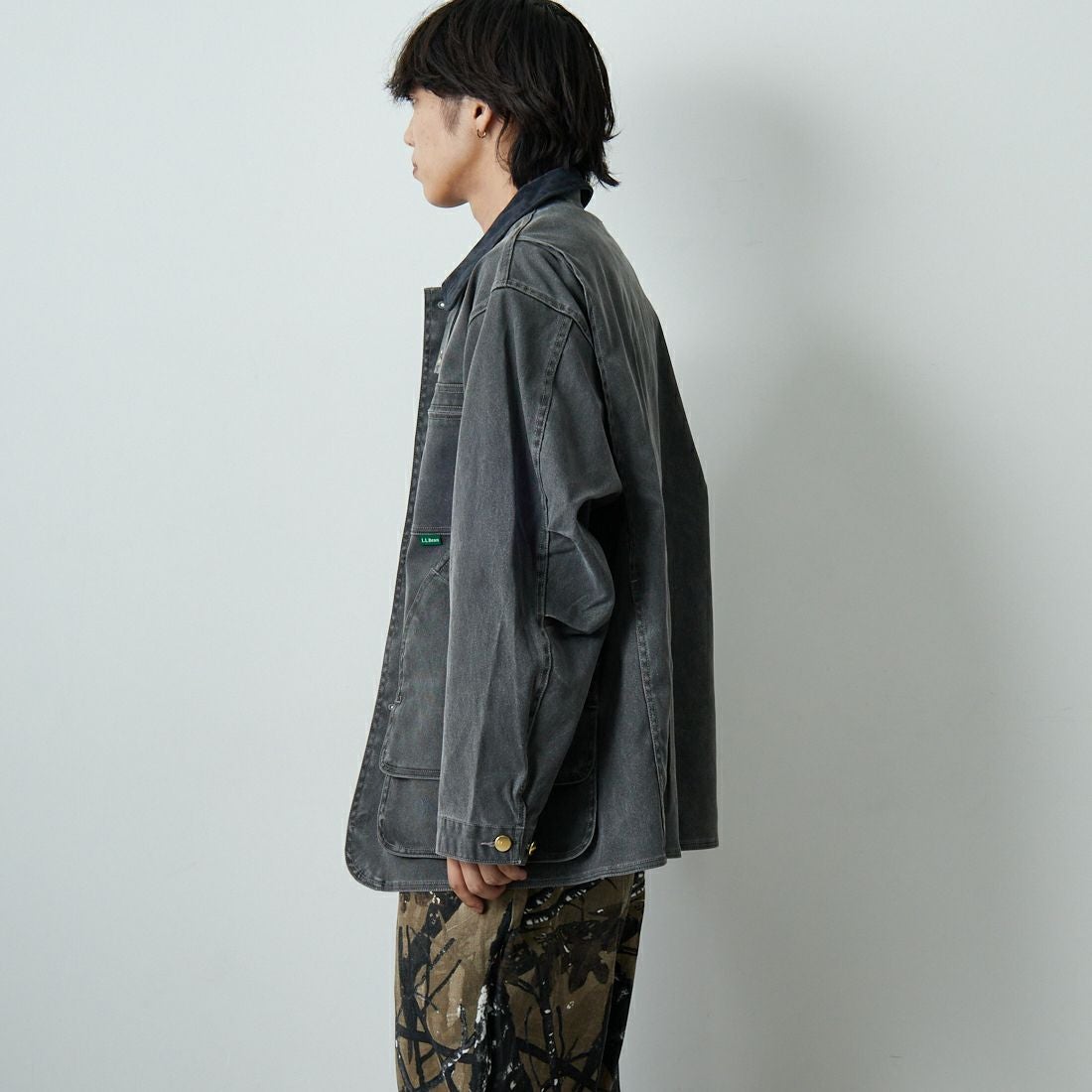 L.L.BEAN [エルエルビーン] ビーンズ プロスペクトハーバー フィールドコート [5475-1043] 50 FADE BK &&モデル身長：179cm 着用サイズ：M&&