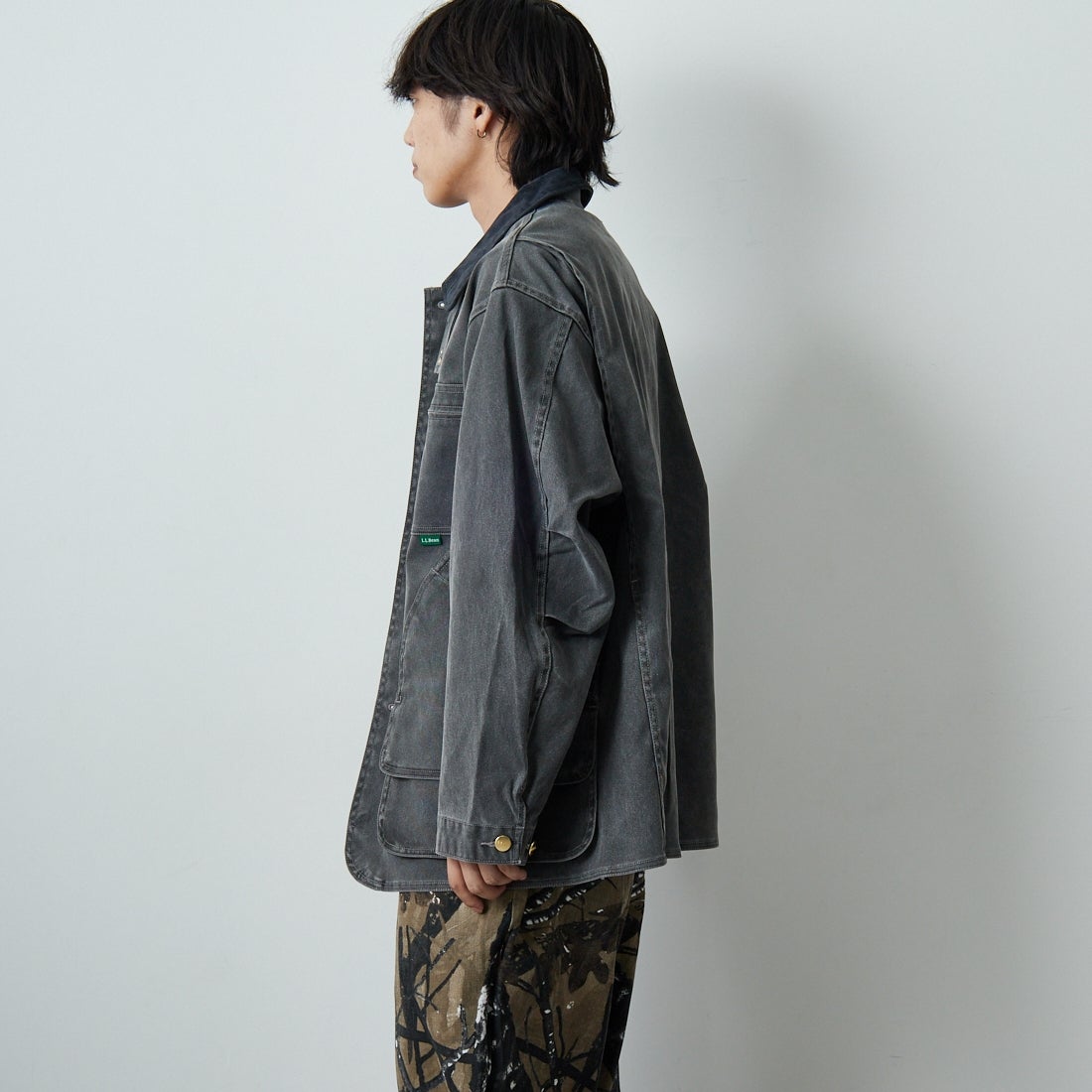 L.L.BEAN [エルエルビーン] ビーンズ プロスペクトハーバー フィールドコート [5475-1043] 50 FADE BK &&モデル身長：179cm 着用サイズ：M&&
