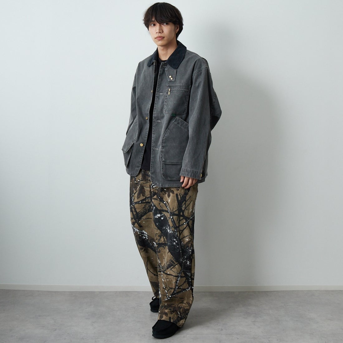 L.L.BEAN [エルエルビーン] ビーンズ プロスペクトハーバー フィールドコート [5475-1043] 50 FADE BK &&モデル身長：179cm 着用サイズ：M&&