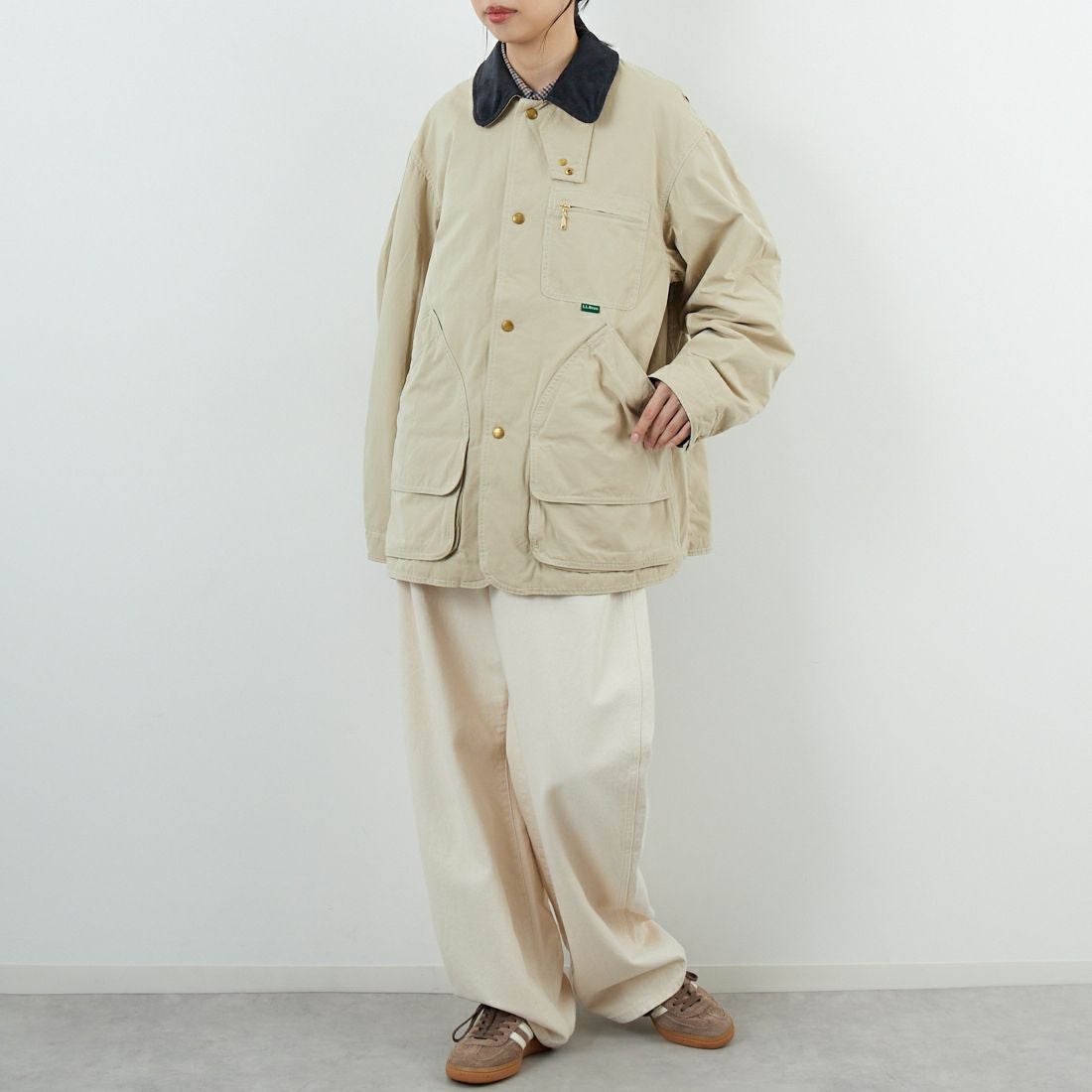 L.L.BEAN [エルエルビーン] ビーンズ インサレーテッドフィールドコート [5575-2042] 71 LT BEIG &&モデル身長：162cm 着用サイズ：S&&