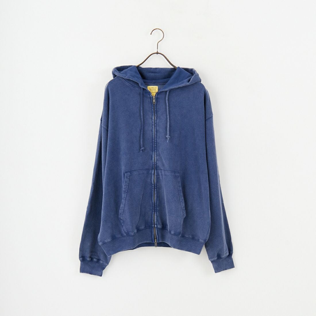 Jeans Factory Clothes [ジーンズファクトリークローズ] T/Cケミカル加工 裏毛ジップパーカー [2521-411IN] NAVY