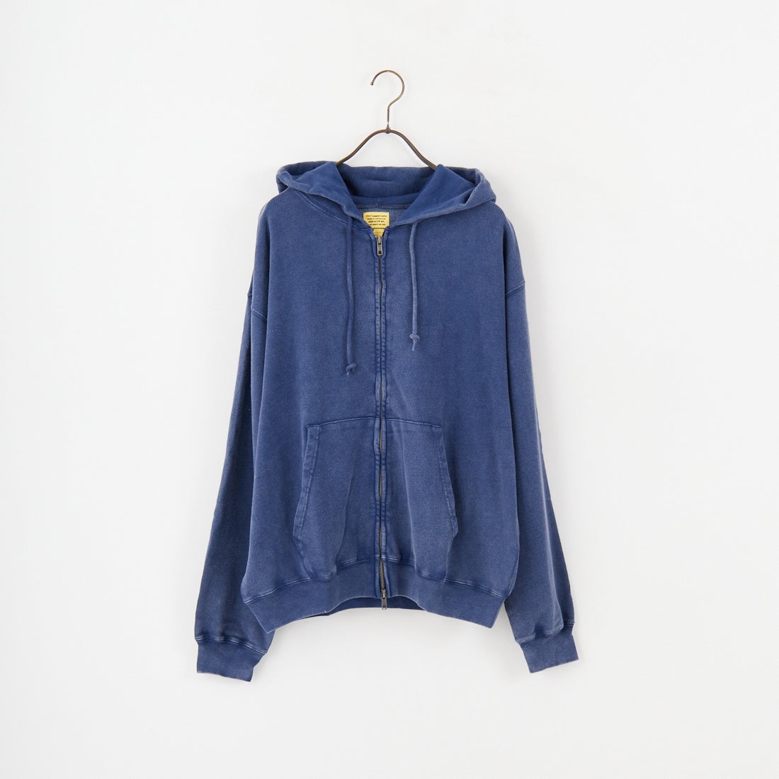 Jeans Factory Clothes [ジーンズファクトリークローズ] T/Cケミカル加工 裏毛ジップパーカー [2521-411IN] NAVY