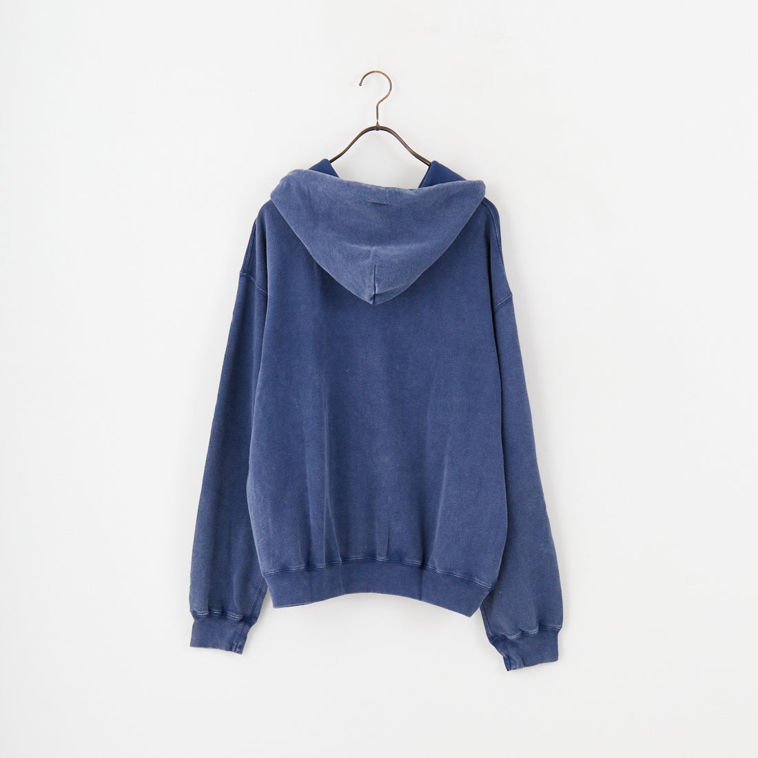 Jeans Factory Clothes [ジーンズファクトリークローズ] T/Cケミカル加工 裏毛ジップパーカー [2521-411IN] NAVY