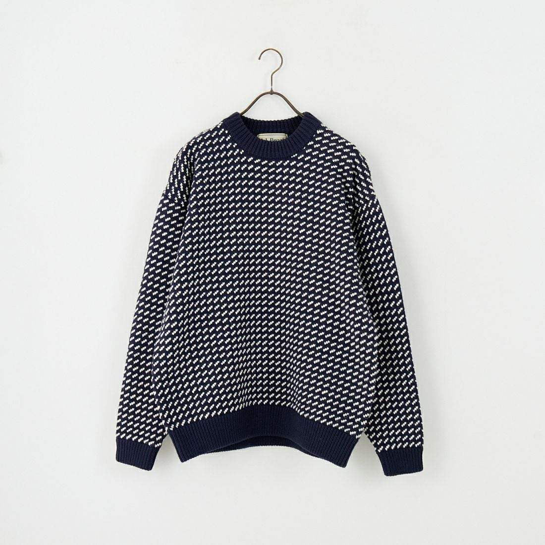 L.L.BEAN [エルエルビーン] Wayne バーズアイセーター [5575-2030] 90 NVY/NAT