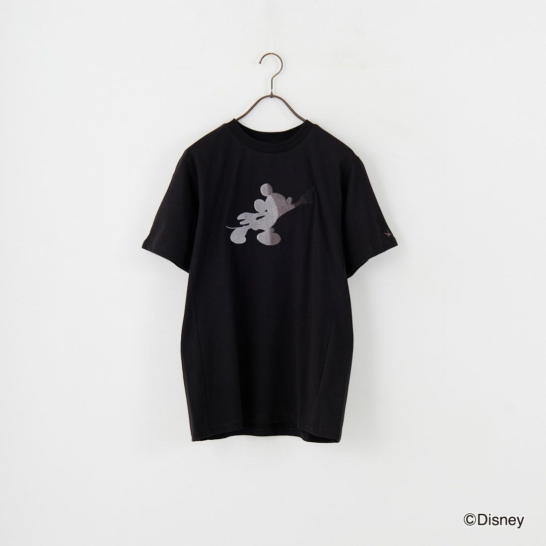 1PIU1UGUALE3 RELAX [ウノ ピゥ ウノ ウグァーレ トレ] MICKEY MOUSE / 刺繍Tシャツ [UST-25140] SN90 BLACK