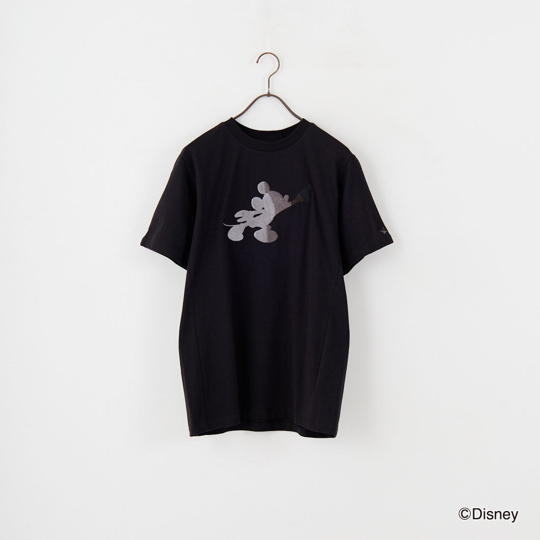 1PIU1UGUALE3 RELAX [ウノ ピゥ ウノ ウグァーレ トレ] MICKEY MOUSE / 刺繍Tシャツ [UST-25140] SN90 BLACK