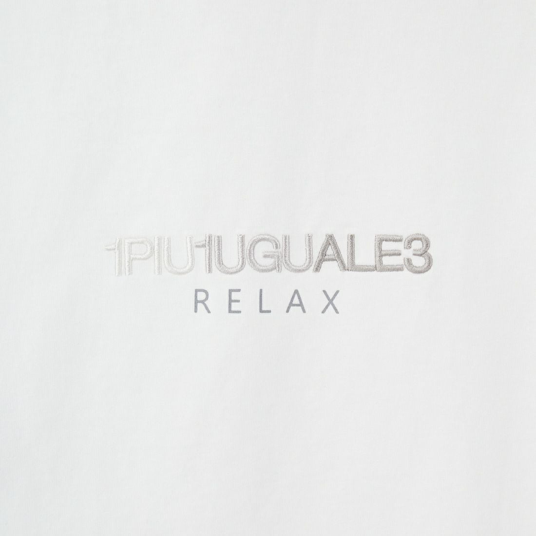 1PIU1UGUALE3 RELAX [ウノ ピゥ ウノ ウグァーレ トレ] MICKEY MOUSE / 刺繍Tシャツ [UST-25140] SN10 WHITE