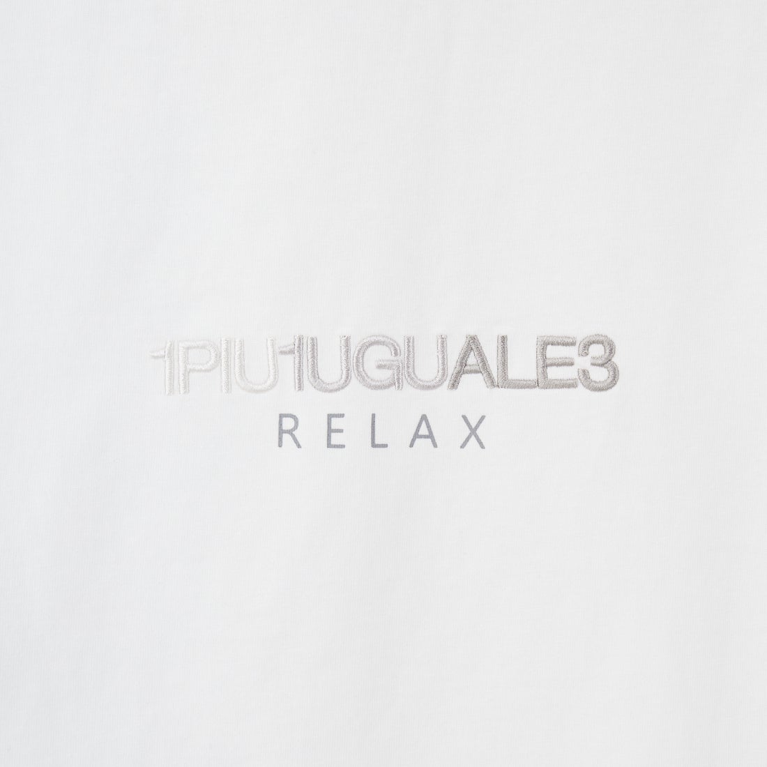 1PIU1UGUALE3 RELAX [ウノ ピゥ ウノ ウグァーレ トレ] MICKEY MOUSE / 刺繍Tシャツ [UST-25140] SN10 WHITE