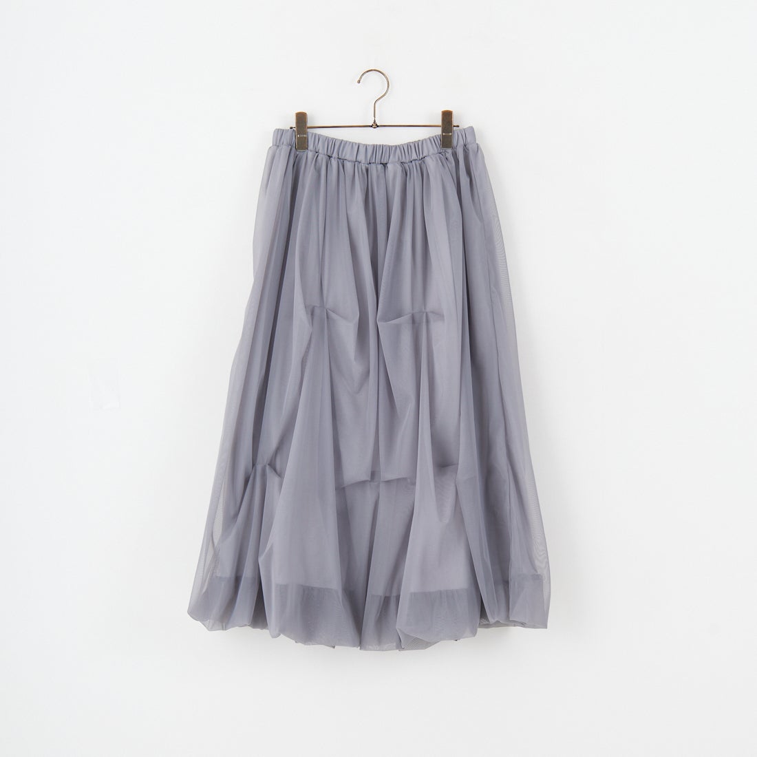 Jeans Factory Clothes [ジーンズファクトリークローズ] チュールタックバルーンスカート [21254062] 002 ｸﾞﾚｰ