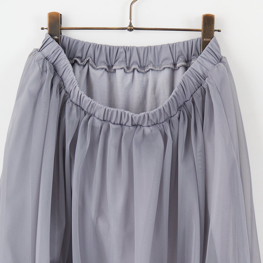 Jeans Factory Clothes [ジーンズファクトリークローズ] チュールタックバルーンスカート [21254062] 002 ｸﾞﾚｰ