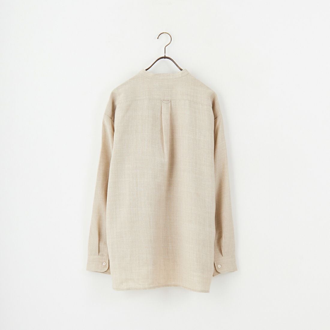 Jeans Factory Clothes [ジーンズファクトリークローズ] TECHキャンバス バンドカラーシャツ [EPC-51101] 2 L.BEIGE