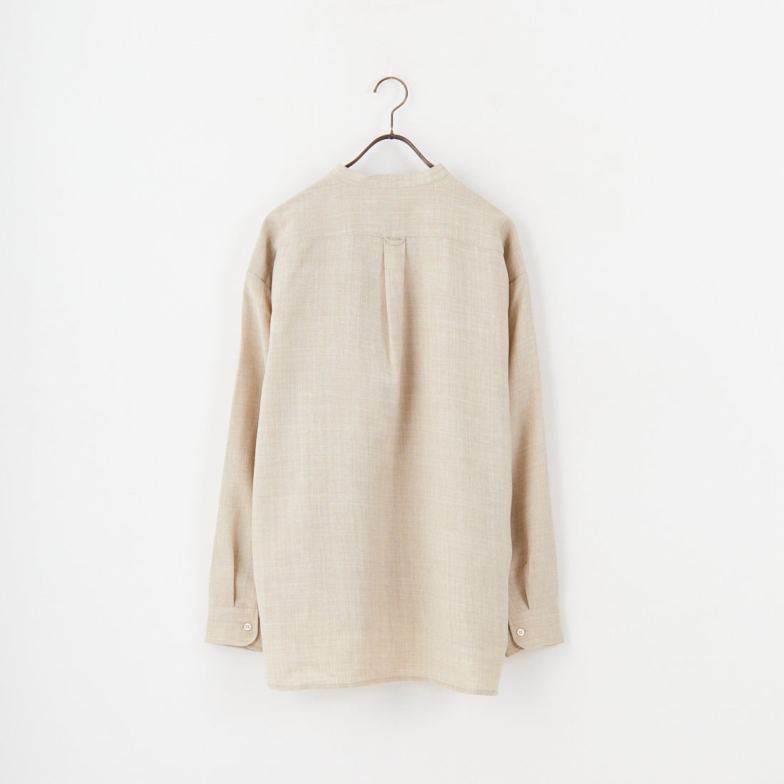 Jeans Factory Clothes [ジーンズファクトリークローズ] TECHキャンバス バンドカラーシャツ [EPC-51101] 2 L.BEIGE
