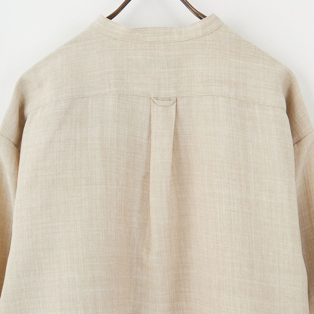 Jeans Factory Clothes [ジーンズファクトリークローズ] TECHキャンバス バンドカラーシャツ [EPC-51101] 2 L.BEIGE