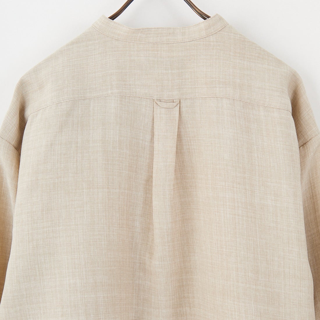Jeans Factory Clothes [ジーンズファクトリークローズ] TECHキャンバス バンドカラーシャツ [EPC-51101] 2 L.BEIGE