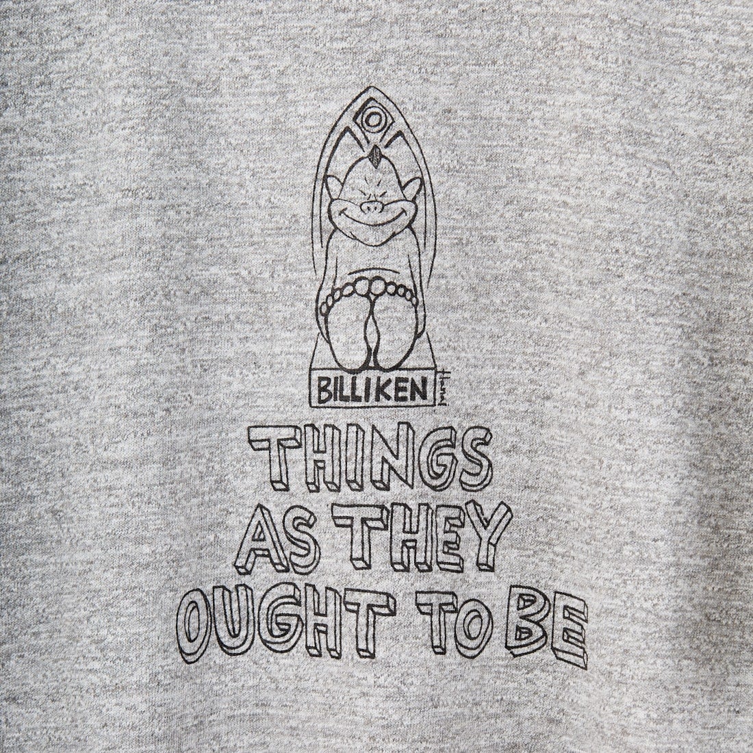 WAREHOUSE [ウエアハウス] Yusuke Hanai × WAREHOUSE Co. シャドウボーダーTシャツ [4601-THINGS-AS-THEY] ﾓｸｸﾞﾚｰ