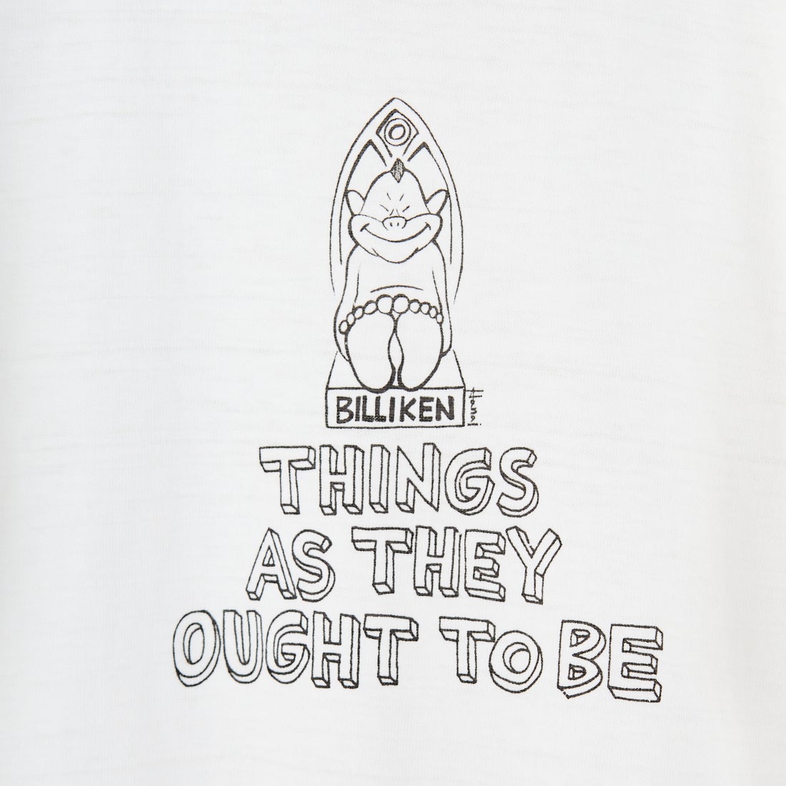 WAREHOUSE [ウエアハウス] Yusuke Hanai × WAREHOUSE Co. シャドウボーダーTシャツ [4601-THINGS-AS-THEY] ｵﾌ