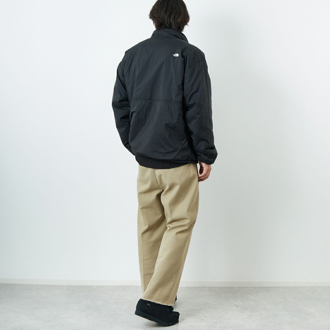 THE NORTH FACE [ザ ノースフェイス] リバーシブル エクストリームパイルフリースジャケット [NP72536] FK &&モデル身長：179cm 着用サイズ：L&&