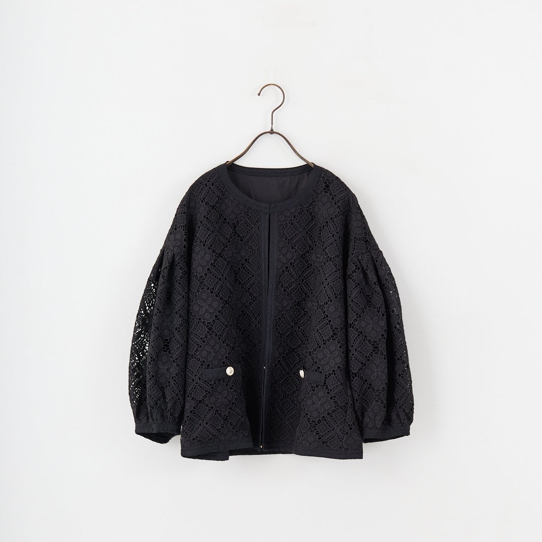 Jeans Factory Clothes [ジーンズファクトリークローズ] レースジャケット [147-28015] 09 ﾌﾞﾗｯｸ