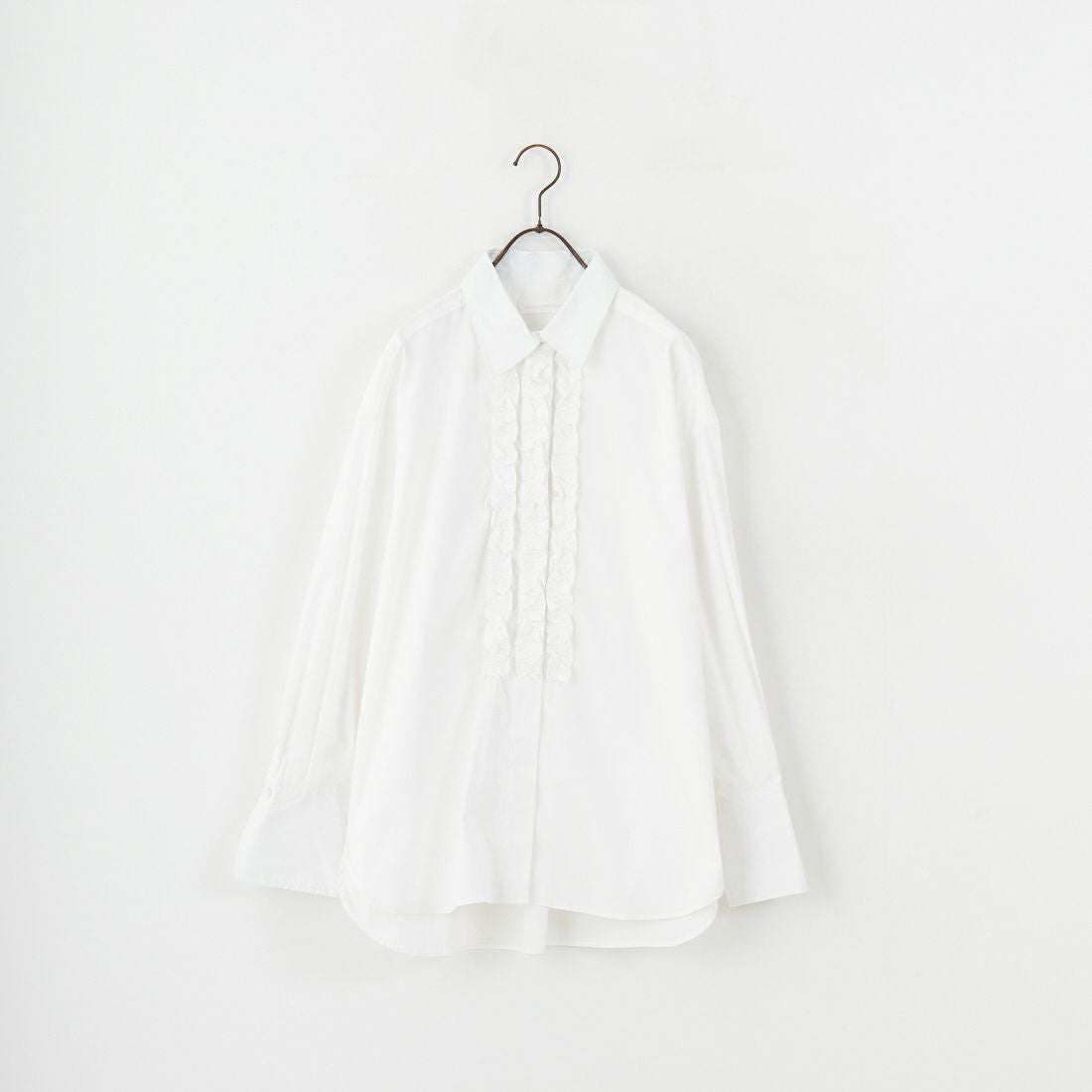 Jeans Factory Clothes [ジーンズファクトリークローズ] ストレッチフリルシャツ [L3118] 110 O.WHT