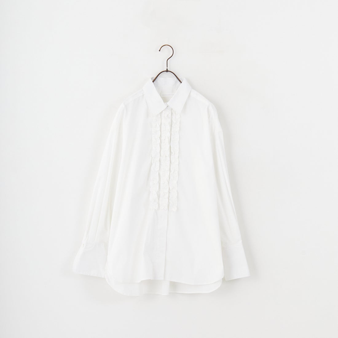 Jeans Factory Clothes [ジーンズファクトリークローズ] ストレッチフリルシャツ [L3118] 110 O.WHT