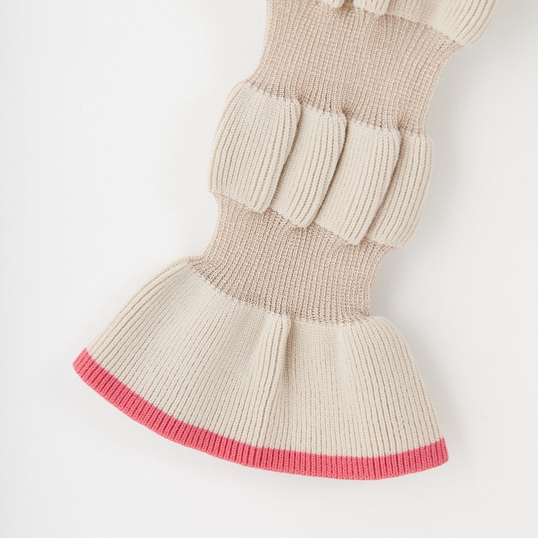 Jf Ready Made [ジェイエフレディメイド] ウェーブシアースリーブニット [650113] 116 ｸﾞﾚｰｼﾞ