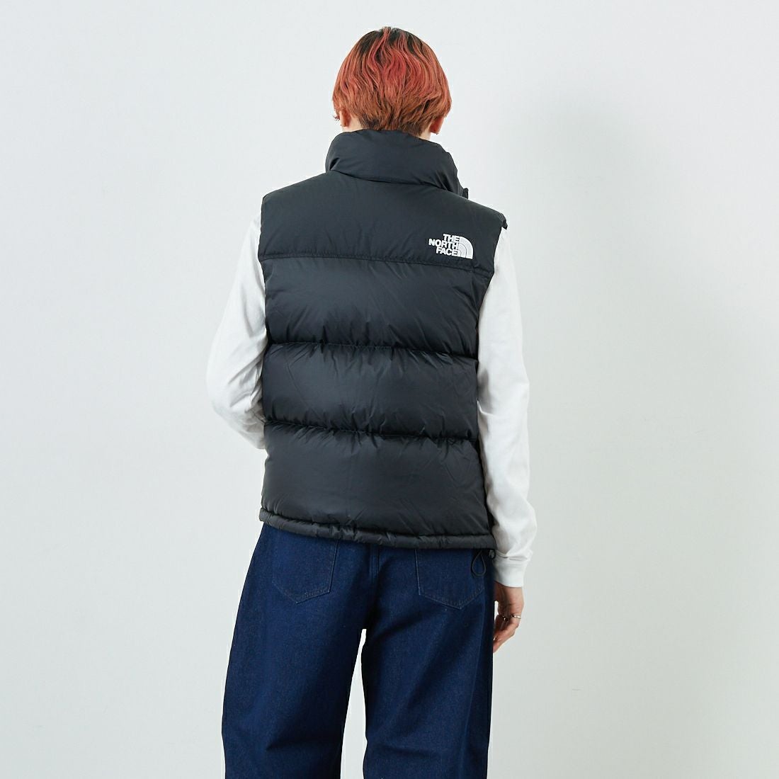 THE NORTH FACE [ザ ノースフェイス] ヌプシベスト [NDW92557] K &&モデル身長：160cm 着用サイズ：L&&