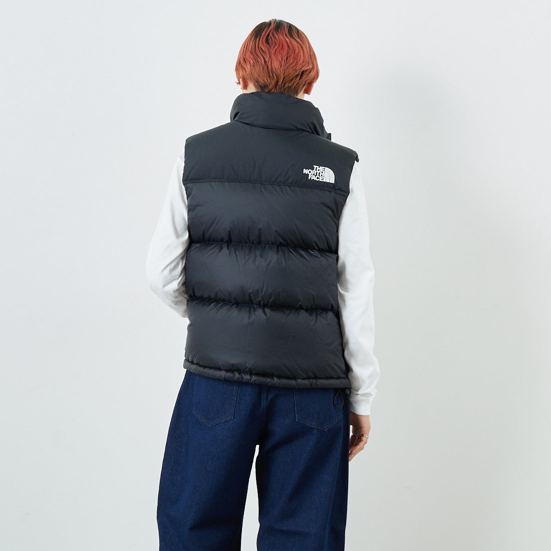 THE NORTH FACE [ザ ノースフェイス] ヌプシベスト [NDW92557] K &&モデル身長：160cm 着用サイズ：L&&