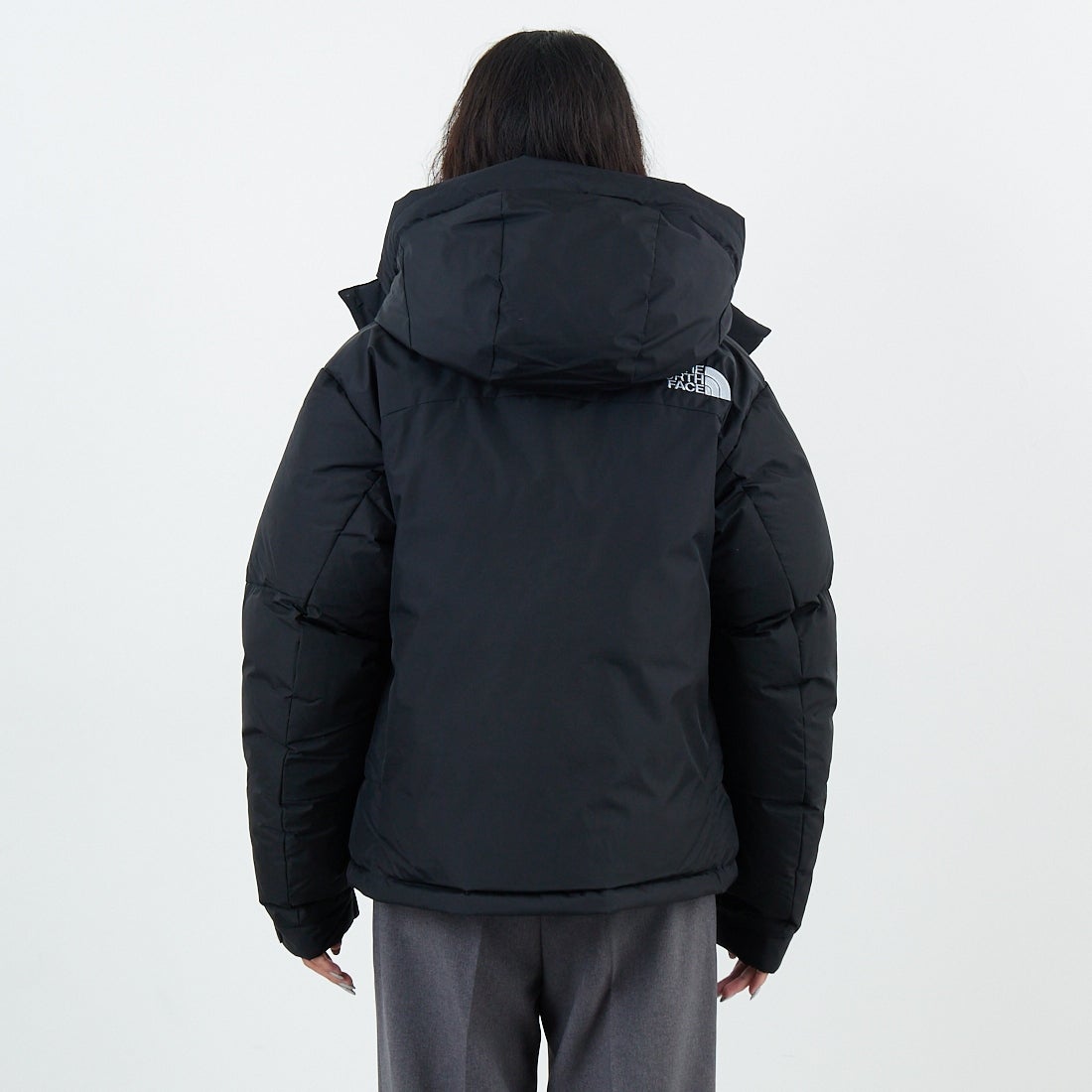 THE NORTH FACE [ザ ノースフェイス] ショートバルトロライトジャケット [NDW92551] K &&モデル身長：162cm 着用サイズ：L&&
