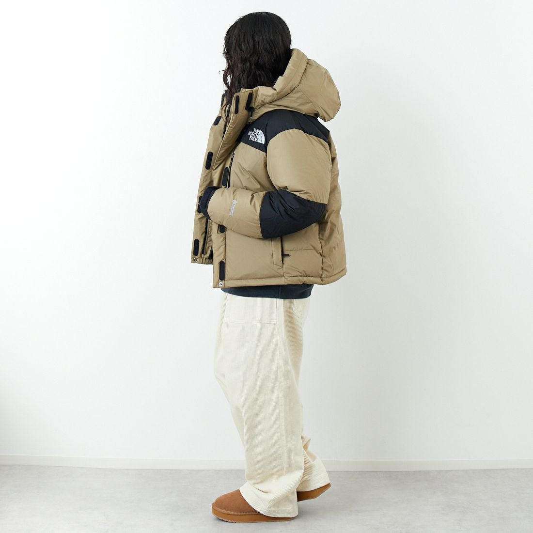 THE NORTH FACE [ザ ノースフェイス] ショートバルトロライトジャケット [NDW92551] CK&&モデル身長：162cm 着用サイズ：L&&
