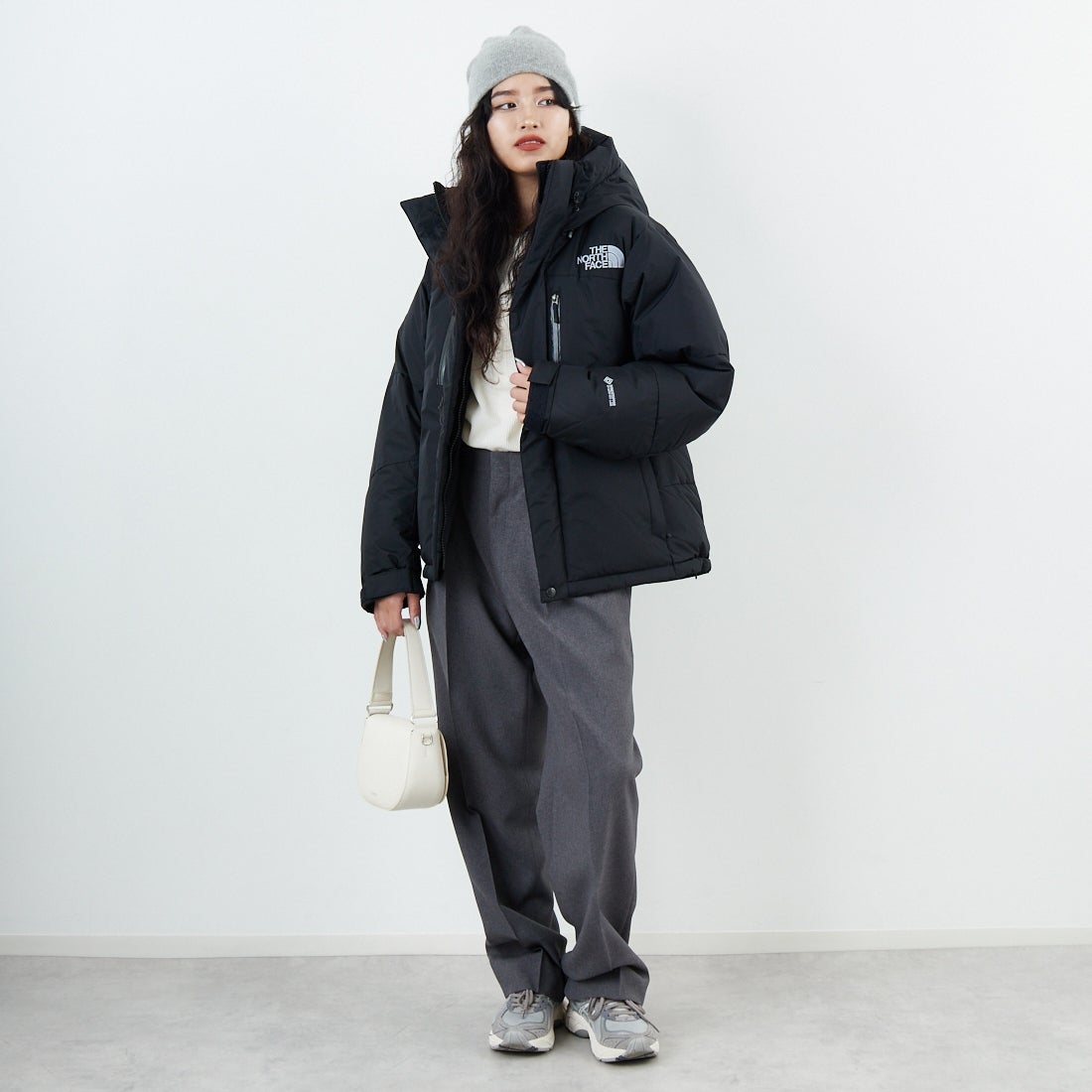 THE NORTH FACE [ザ ノースフェイス] バルトロライトジャケット [ND92551] K &&モデル身長：162cm 着用サイズ：XS&&