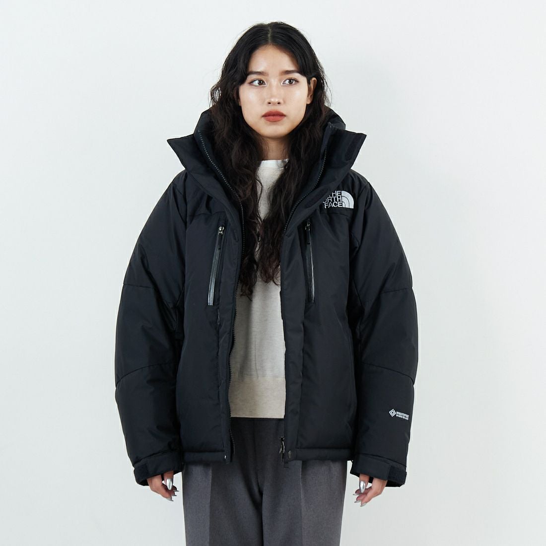 THE NORTH FACE [ザ ノースフェイス] バルトロライトジャケット [ND92551] K &&モデル身長：162cm 着用サイズ：XS&&