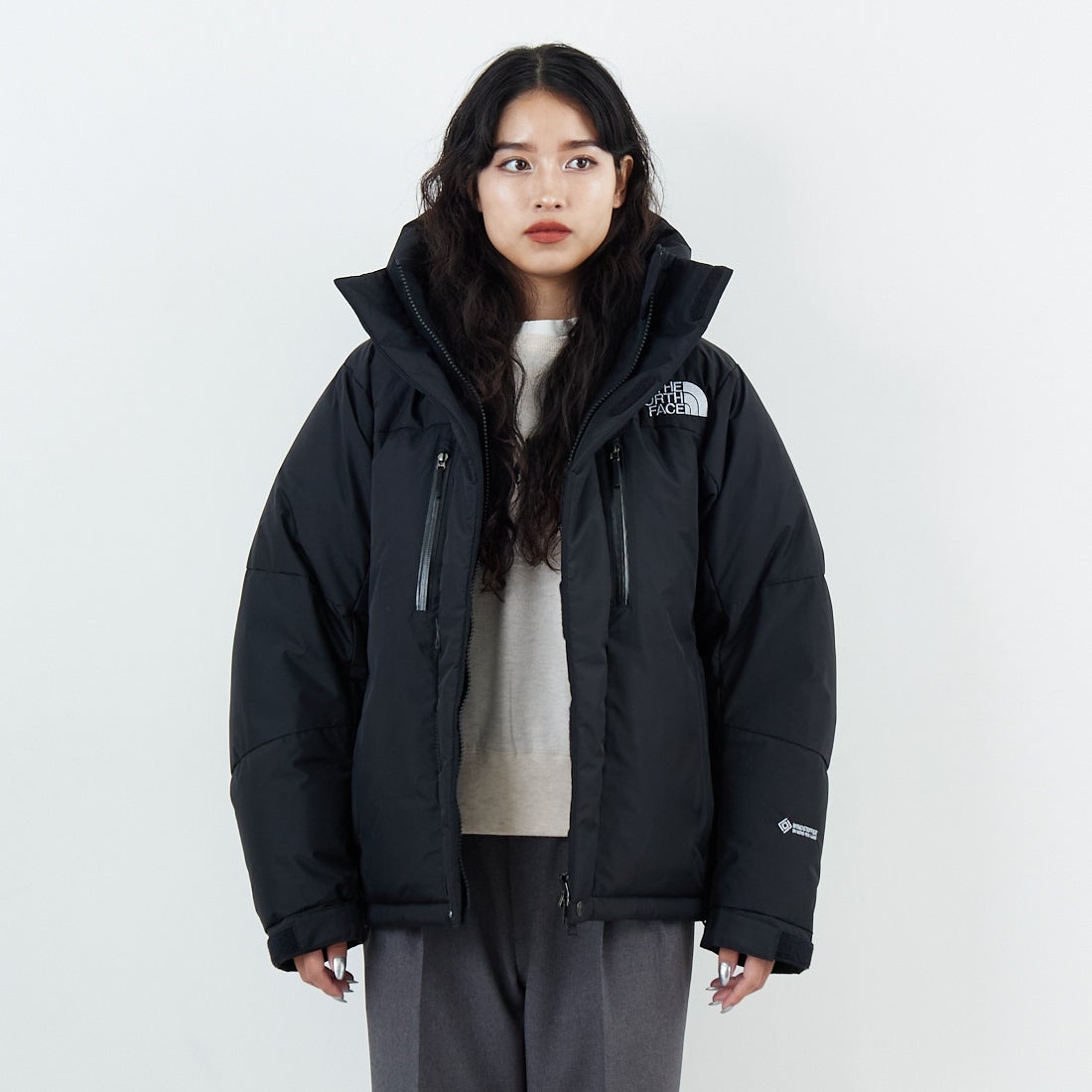 THE NORTH FACE [ザ ノースフェイス] バルトロライトジャケット [ND92551] K &&モデル身長：162cm 着用サイズ：XS&&