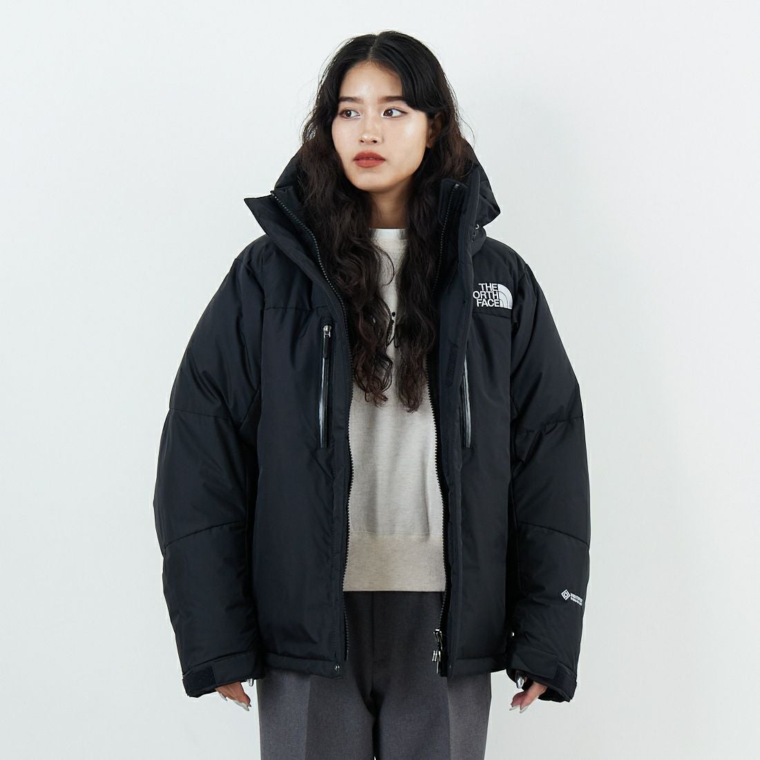 THE NORTH FACE [ザ ノースフェイス] バルトロライトジャケット [ND92551] K &&モデル身長：162cm 着用サイズ：S&&