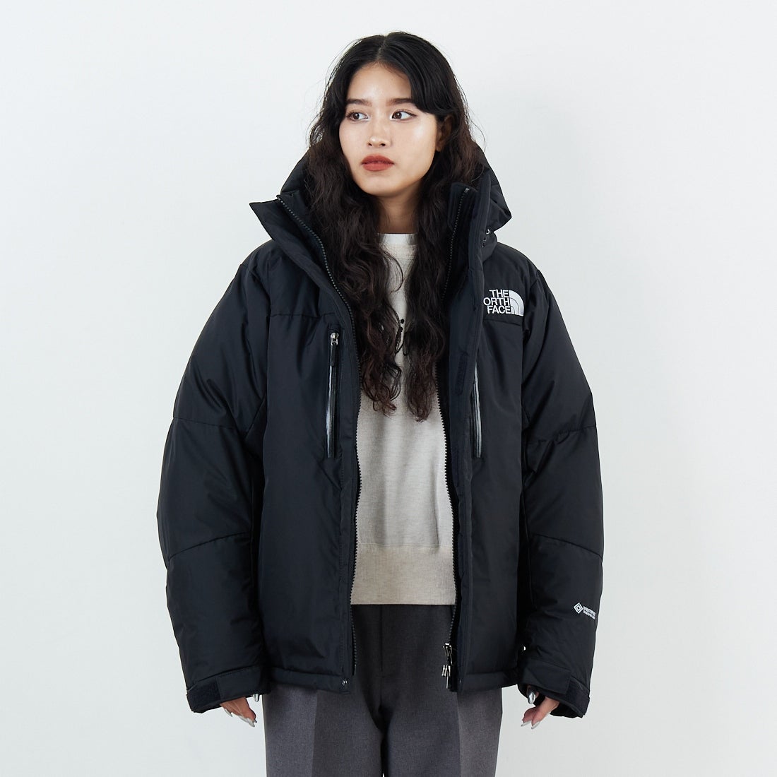 THE NORTH FACE [ザ ノースフェイス] バルトロライトジャケット [ND92551] K &&モデル身長：162cm 着用サイズ：S&&